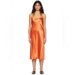 Vince Orange Slip Dress BNWT XL
